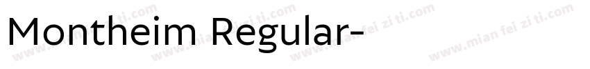 Montheim Regular字体转换